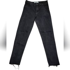 Zara Basic Z1975 denim skinny stretchy distress